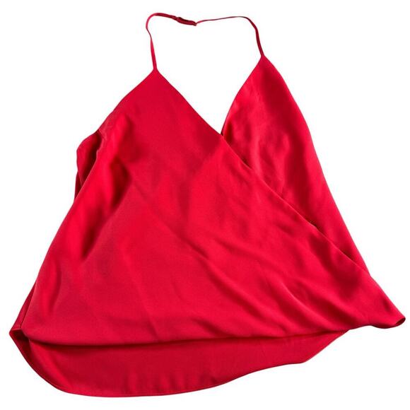 T-Bags Los Angeles Tops - Tbags Los Angeles Halter Top Coral Pink Draped Cowl Back XS